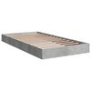 vidaXL Cadre de lit sans matelas gris b&eacute;ton 100x200 cm