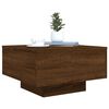 vidaXL Table basse chêne marron 55x55x31 cm bois d'ingénierie