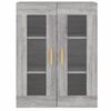 vidaXL Armoires murales 2 pcs sonoma gris bois d'ingénierie