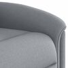 vidaXL Fauteuil de massage inclinable Gris clair Tissu