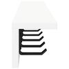 vidaXL Porte-manteau mural Blanc 80 x 10,5 x 10,5 cm Bois d'ing&eacute;nierie