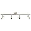 vidaXL Spot de plafond Nickel 70 x 9 x 12,5 cm Acier