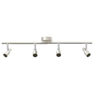 vidaXL Spot de plafond Nickel 70 x 9 x 12,5 cm Acier