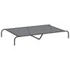 vidaXL Lit sur&eacute;lev&eacute; pour chien gris 150x90x20 cm textil&egrave;ne et acier