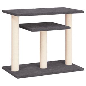 vidaXL Arbres &agrave; chat avec plates-formes gris fonc&eacute; 62,5 cm