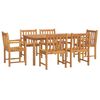 vidaXL Ensemble &agrave; manger de jardin 7 pcs Bois d'acacia solide