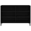 vidaXL Buffet Ch&ecirc;ne noir 103,5 x 35 x 70 cm Bois d'ing&eacute;nierie