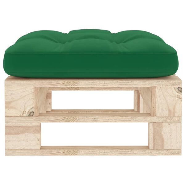 vidaXL Pouf palette de jardin bois de pin impr&eacute;gn&eacute;