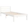vidaXL Cadre de lit sans matelas blanc 90x200 cm bois massif