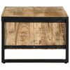 vidaXL Table basse 90x50x36 cm bois de manguier massif brut