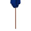 vidaXL Parasol de jardin avec m&acirc;t en bois bleu 270 cm