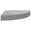 vidaXL &Eacute;tag&egrave;res d'angle murales 4 pcs Gris b&eacute;ton 35x35x3,8 cm MDF