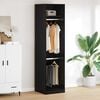 vidaXL Armoire Ch&ecirc;ne noir 50 x 50 x 200 cm Bois d'ing&eacute;nierie