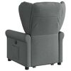 vidaXL Fauteuil inclinable &eacute;lectrique gris fonc&eacute; tissu
