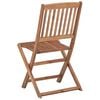 vidaXL Chaises pliables de jardin lot de 4 avec coussins Bois d'acacia