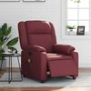 vidaXL Fauteuil de massage inclinable &eacute;lectrique rouge bordeaux