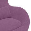 vidaXL Chaise &OElig;uf avec Pouf Violet Velours