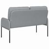 vidaXL Canap&eacute;s avec coussin 110cm Gris clair Contreplaqu&eacute;