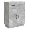 vidaXL Buffet Gris b&eacute;ton 66 x 34,5 x 87 cm Bois d'ing&eacute;nierie