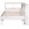 vidaXL Lit biblioth&egrave;que sans matelas blanc 100x200 cm bois pin massif
