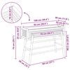 vidaXL Jardini&egrave;re avec support Naturel 100 x 38 x 74 cm Bambou