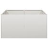 vidaXL Jardini&egrave;re 80x80x40 cm acier inoxydable
