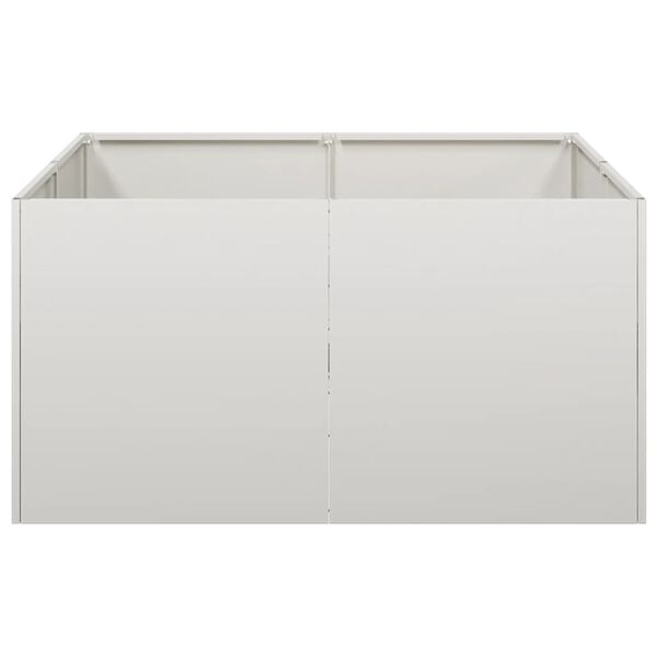 vidaXL Jardini&egrave;re 80x80x40 cm acier inoxydable