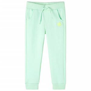 Pantalon de surv&ecirc;tement pour enfants vert vif 104