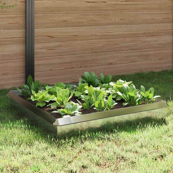 vidaXL Clôtures anti-limaces 8 pcs Argent Acier inoxydable