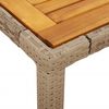 vidaXL Ensemble &agrave; manger de jardin et coussins 9pcs beige rotin acacia