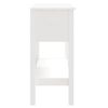 vidaXL Table console Blanc 75x35x75 cm Bois massif de pin
