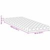 vidaXL Matelas Blanc 90 x 200 cm Tissu jacquard