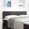 vidaXL T&ecirc;te de lit Marron fonc&eacute; 144 cm tissu