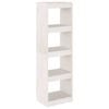 vidaXL Biblioth&egrave;que/S&eacute;parateur de pi&egrave;ce Blanc 40x30x135,5cm Pin massif