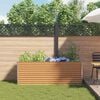 vidaXL Jardini&egrave;re sur&eacute;lev&eacute;e 195 x 50 x 68 cm Acier galvanis&eacute;