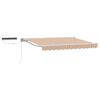 vidaXL Auvent r&eacute;tractable &eacute;lectrique Bleu, Orange, Blanc 3 x 2,5 m