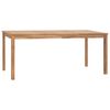 vidaXL Table à dîner de jardin 180x90x77 cm Bois de teck solide