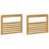 vidaXL Module d'accoudoirs 2 pcs Blanc 79 x 6 x 61 cm