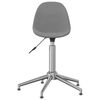vidaXL Chaise pivotante de salle &agrave; manger Gris clair Tissu