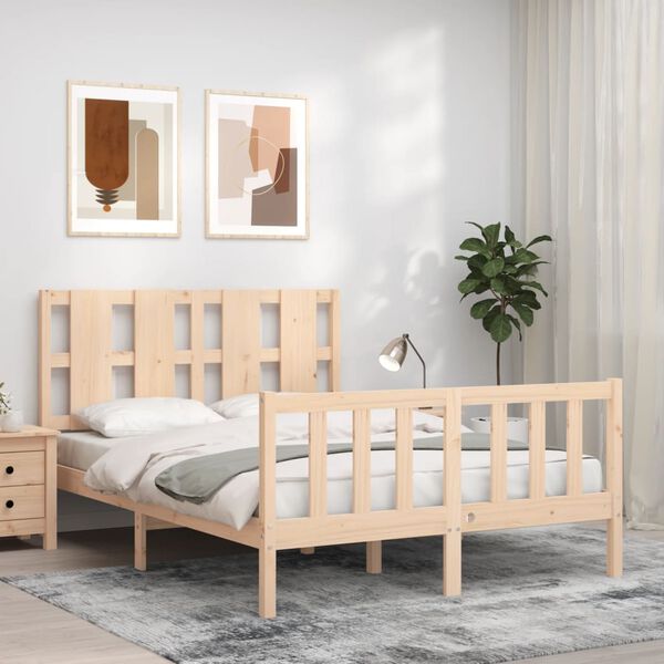 vidaXL Cadre de lit sans matelas 120x200 cm bois de pin massif