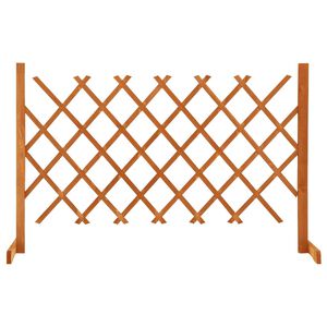 vidaXL Cl&ocirc;ture en treillis de jardin Orange 120x90 cm Bois de sapin