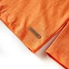 T-shirt enfant manches longues orange foncé 140