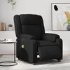 vidaXL Fauteuil de massage inclinable électrique noir similicuir