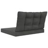 vidaXL Coussin de canap&eacute; d'ext&eacute;rieur 2 pcs Anthracite Polyester