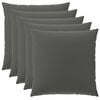 vidaXL Housse de coussin 6 pcs HEERLEN Anthracite 80 x 80 cm Polyester
