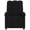 vidaXL Fauteuil inclinable de massage noir tissu