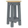 vidaXL Tabourets de bar lot de 2 gris bois massif de pin