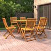 vidaXL Ensemble &agrave; manger de jardin 7 pcs Bois d'acacia massif