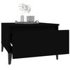 vidaXL Tables d'appoint 2 pcs Noir 50x46x35 cm Bois d'ing&eacute;nierie