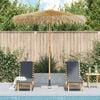 vidaXL Parasol en bambou avec toit en feuille de bananier 270 cm